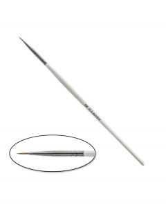 Пензлик для дизайну G.La color з білою ручкою 0, штучний ворс