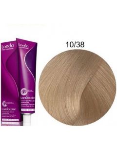 Стойкая крем-краска для волос Londa Professional 10/38 -золотисто-жемчужный яркий блондин 60 мл