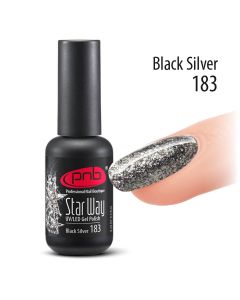 Гель-лак PNB «Star Way» 183 Black Silver 8 ml