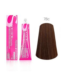 Крем-фарба для волосся Matrix Socolor Beauty -7BC блондин коричнево-мідний, 90мл