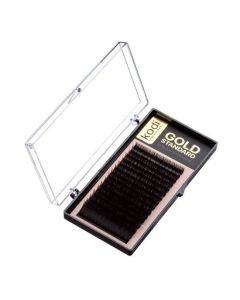 Ресницы KODI B 0.03 (16 рядов: 6-1; 8-2; 9-2; 10-3; 11-3; 12-3; 13-1 mm), упаковка Gold Standard  