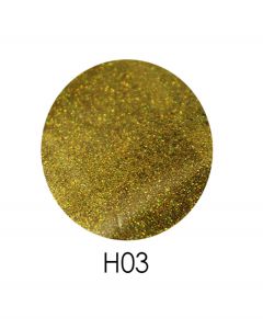 Голограммный глиттер ADORE H03 2,5 г (яркое золото, голограмма)