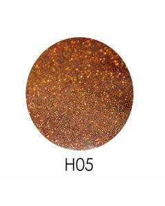 Голограммный глиттер ADORE H05, 2,5 г (темное золото, голограмма)