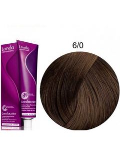 Стойкая крем-краска для волос Londa Professional 6/0 темный блондин 60 мл