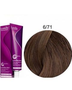 Стойкая крем-краска для волос Londa Professional 6/71 коричнево-пепельный темный блондин 60 мл