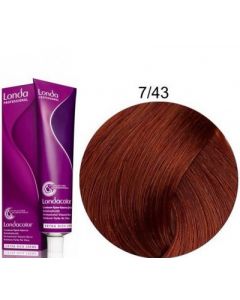 Стойкая крем-краска для волос Londa Professional 7/43 медно-золотистый блондин 60 мл