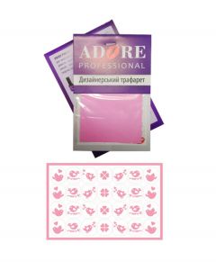 Дизайнерский стикер ADORE  S17 "Птички" (розовый)