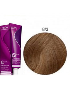 Стойкая крем-краска для волос Londa Professional 8/3 золотистый светлый блондин 60 мл