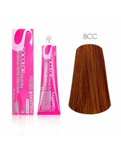 Крем-фарба для волосся Matrix Socolor Beauty -8CC світлий блондин глибокий мідний, 90мл