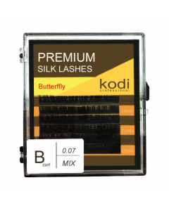 Ресницы KODI B-0.07, 6 рядов (10-2,11-2,12-2) Butterfly