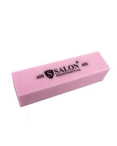 Бафик Salon Professional 400 грит - розовый, брусок