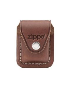 Чохол для запальнички Zippo коричневий з кліпсою LPCB