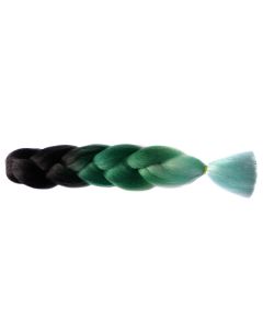 Канекалон ( Волосся 3-х кольорове, омбре), Чорний/Зелений/Салатовий