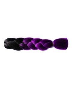 Канекалон (Волосся 2-х кольорове, омбре),Темно-фіолетовий/Світло-фіолетовий