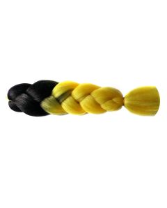 Канекалон ( Волосся 2-х кольорове, омбре), Чорний/Жовтий