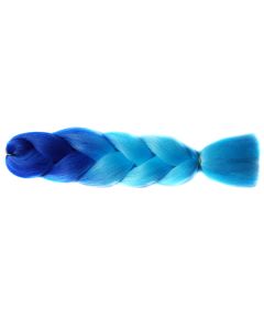 Канекалон ( Волосы 2-х цветные, омбре), Синее / Голубое B45