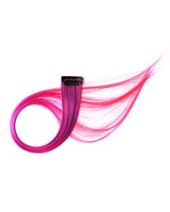 Цветная прядь для волос омбре фиолетовый розовый