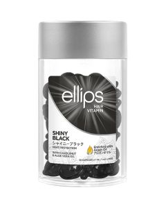 Витамины для волос Ellips Shiny Black "Ночное сияние" с маслом лесного ореха, 50 капсул