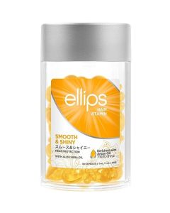 Витамины для волос Ellips Smooth & Shiny -"Роскошное сияние" с маслом Алоэ Вера, 50 капсул