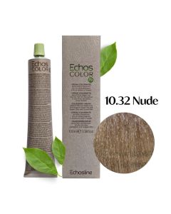 Крем-краска для волос Echosline Echos Color Vegan, 10.32 NUDE серо-коричневый платиновый блонд, 100 мл