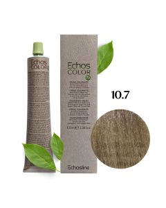 Крем-фарба для волосся Echosline Echos Color Vegan, 10.7 пісочний платиновий блонд, 100 мл