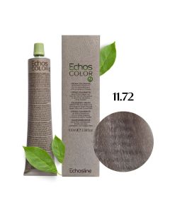 Крем-фарба для волосся Echosline Echos Color Vegan, 11.72 платиновий холод.слонова кістка, 100 мл