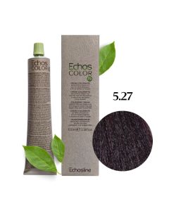 Крем-фарба для волосся Echosline Echos Color Vegan, 5.27 фіолетово-коричневий середній каштан, 100 мл