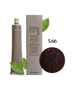 Крем-фарба для волосся Echosline Echos Color Vegan, 5.66 насичений червоний світлий каштан, 100 мл