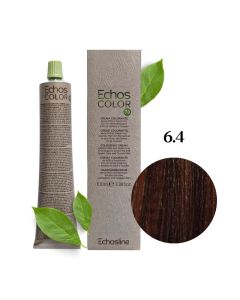 Крем-фарба для волосся Echosline Echos Color Vegan, 6.4 мідний темний блонд, 100 мл