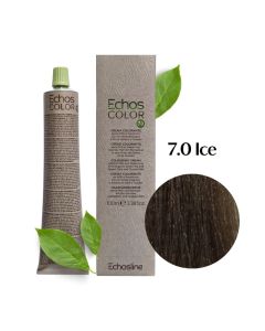 Крем-фарба для волосся Echosline Echos Color Vegan, 7.0 ІСЕ натур. холодний середній блонд, 100 мл