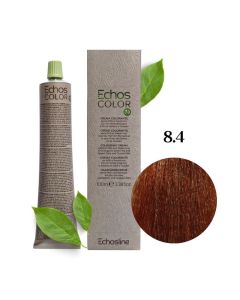 Крем-фарба для волосся Echosline Echos Color Vegan, 8.4 мідний світлий блонд, 100 мл