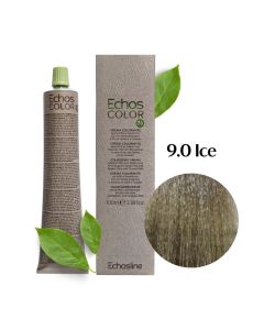 Крем-фарба для волосся Echosline Echos Color Vegan, 9.0 ІСЕ натур. холодний ультрасвітлий блонд, 100 мл