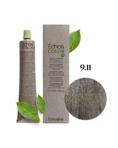 Крем-фарба для волосся Echosline Echos Color Vegan, 9.11 екстрахолодний ультрасвітлий блонд, 100 мл