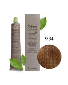 Крем-фарба для волосся Echosline Echos Color Vegan, 9.34 золотисто-мідний ультрасвітлий блонд, 100 мл