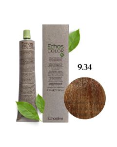 Крем-фарба для волосся Echosline Echos Color Vegan, 9.34 золотисто-мідний ультрасвітлий блонд, 100 мл