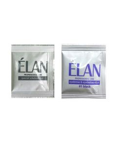 Гель-краска для бровей с окислителем Elan Professional Line 01 black (черная), 5 г