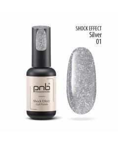 Гель-лак PNB Shock Effect 01 Silver, 8 мл