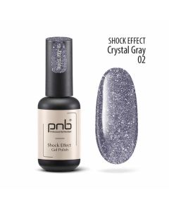 Гель-лак PNB Shock Effect 02 Crystal Grey, 8 мл