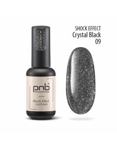Гель-лак PNB Shock Effect 09 Crystal Black, 8 мл