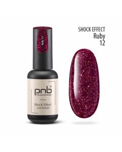 Гель-лак PNB Shock Effect 12 Ruby, 8 мл