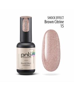 Гель-лак PNB Shock Effect 15 Brown Citrine, 8 мл