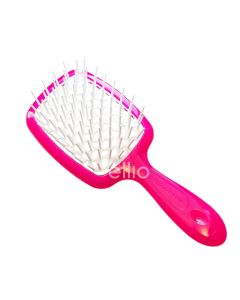 Гребінець Janeke Superbrush, малиновий з білим