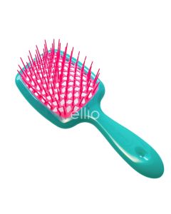 Гребінець Janeke Superbrush, бірюзовий з рожевим