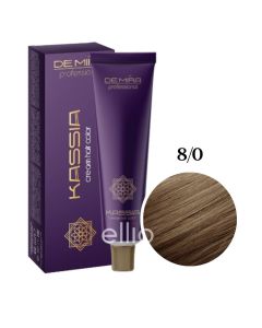 Крем-фарба для волосся DEMIRA Professional KASSIA 8/0, 90 мл