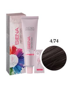 Крем-фарба для волосся jNOWA Professional SIENA CHROMATIC SAVE 4/74, 90 мл