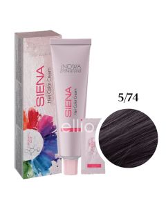 Крем-фарба для волосся jNOWA Professional SIENA CHROMATIC SAVE 5/74, 90 мл
