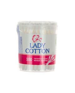 Палочки ватные в банке Lady Cotton, 100 шт