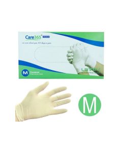 Перчатки латексные опудренные Care 365 М, 100 шт