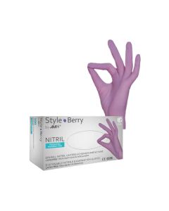 Перчатки нитриловые AMPri Style Berry (M), 1 шт