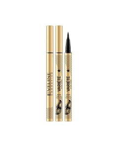 Подводка-маркер водостойкая Eveline Cosmetics 24h Ultra Black, 3 мл